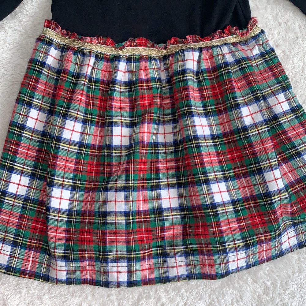 GAP Black & Red White Green Plaid Dress 3 EUC - Picture 4 of 10